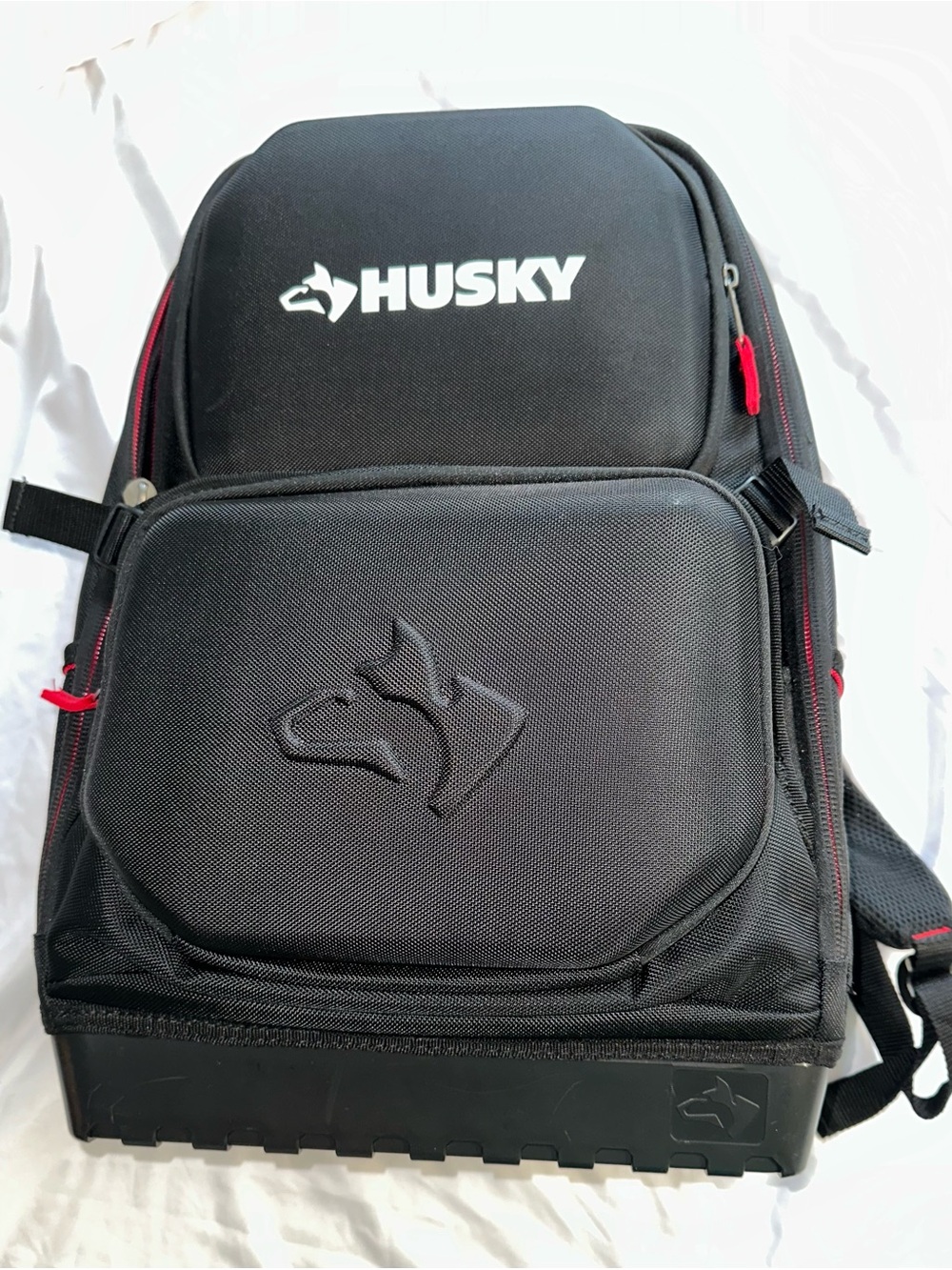Black and Red Men's Work Backpack